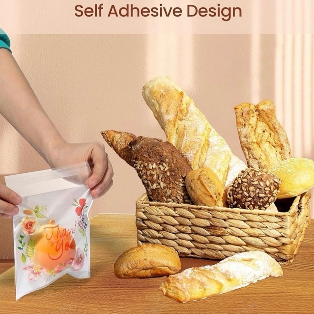 Bundle Self Adhesive Bags “Thank You “ and Roll Sticker 300pc - Picture 10 of 13